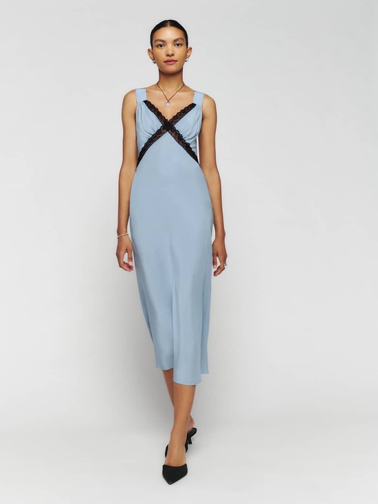 Reformation Dresses & Skirts - Reformation Provence Silk Dress in Mineral